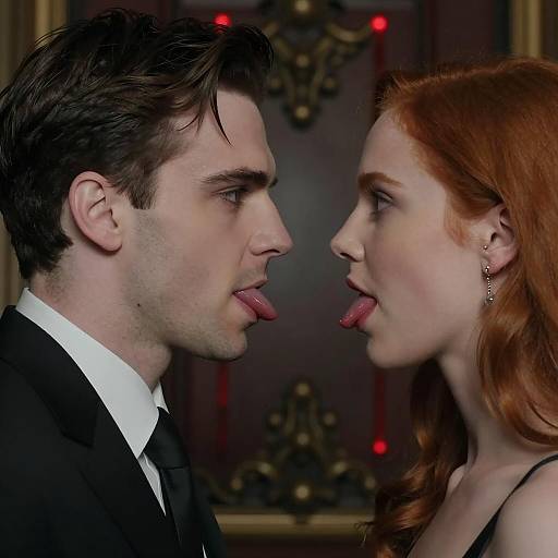 Intimate Portrait of a Couple in Contrast