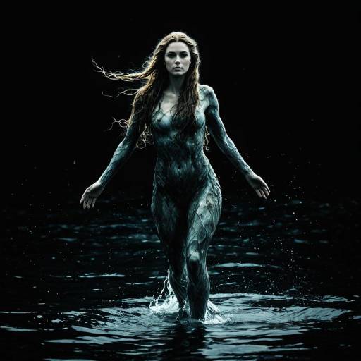 Woman Emerging from Dark Water