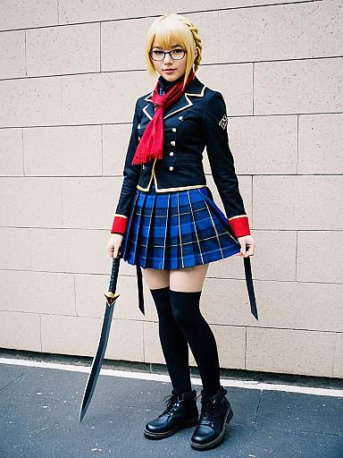 Cosplay photo of mysterious heroine x alter (first ascension) (fate). Costume clothes