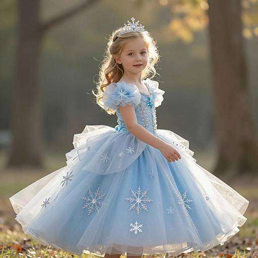 Whimsical Princess Portrait in Nature