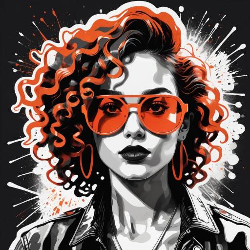 Edgy Stylized Portrait in Ink Edgy Stylized Portrait in Ink