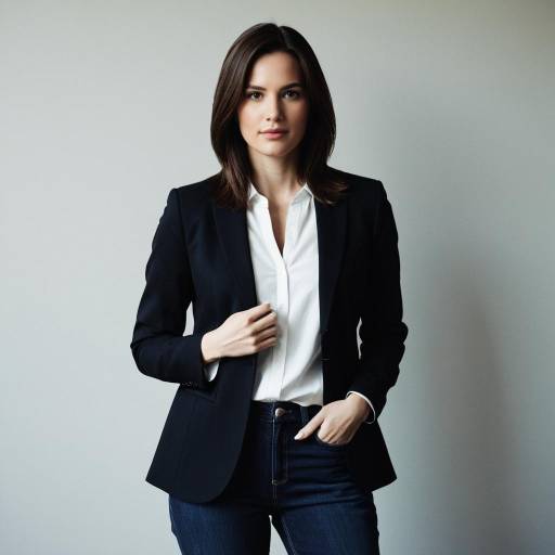 Confident Woman in Business Casual Outfit