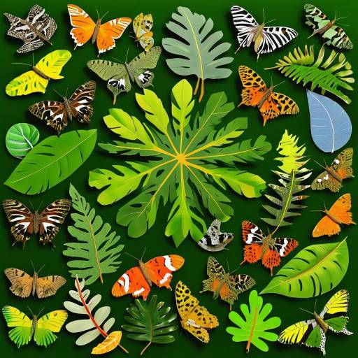 Vibrant Collage of Camouflaged Animals