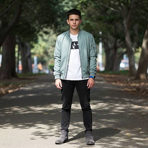 Young Man in Dappled Sunlight