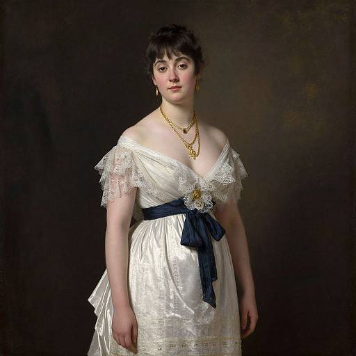 Mid-19th Century Elegant Woman Portrait