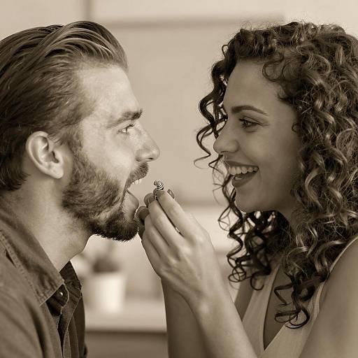 Couple in Warm Sepia Tone