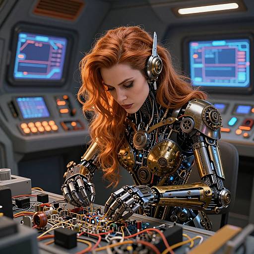 Space Vixen in Mechanical Armor