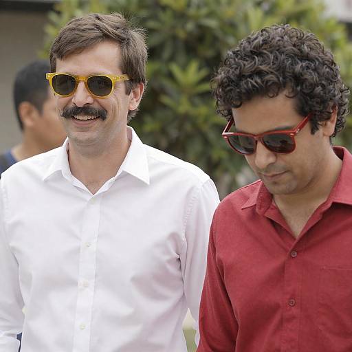 Casual Outdoor Portrait of Two Men