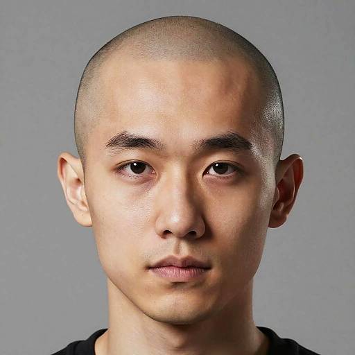 Hyper-Realistic Bald Filter Portrait