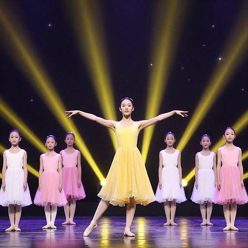 Vibrant Stage Performance with Dancer