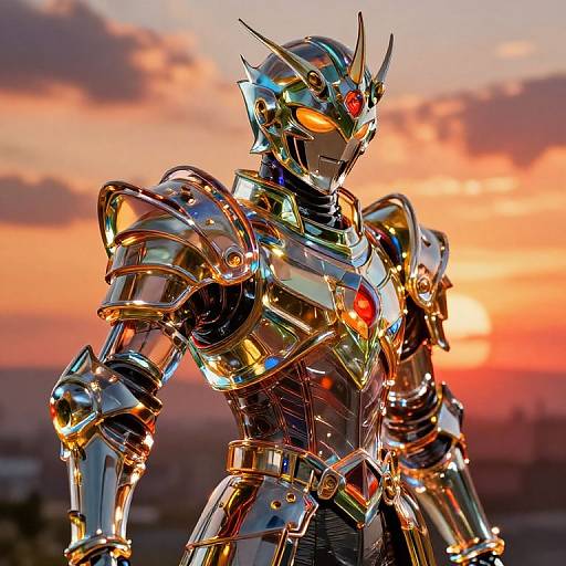 Glass Painting Anime Heroic Figure