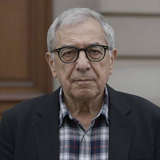 Elderly Man Portrait in Soft Light