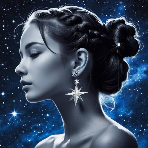 Monochrome Girl with Celestial Wings