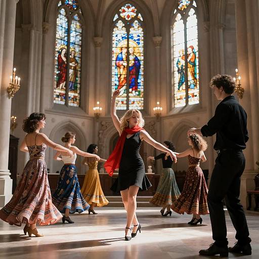 Dazzling Dance in Grand Cathedral