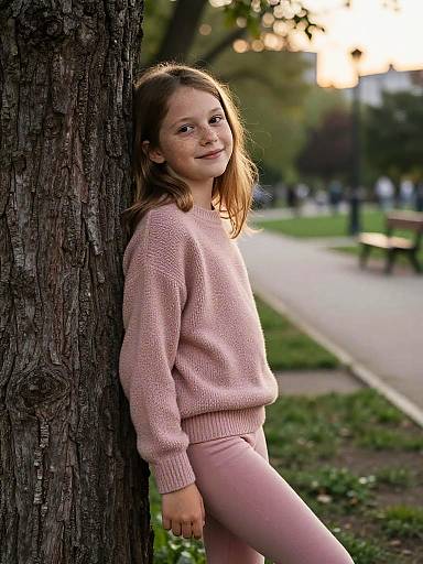 Sunset Park Portrait of Young Girl