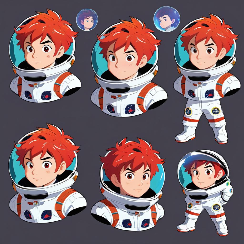 Dynamic Space Explorer Character Design