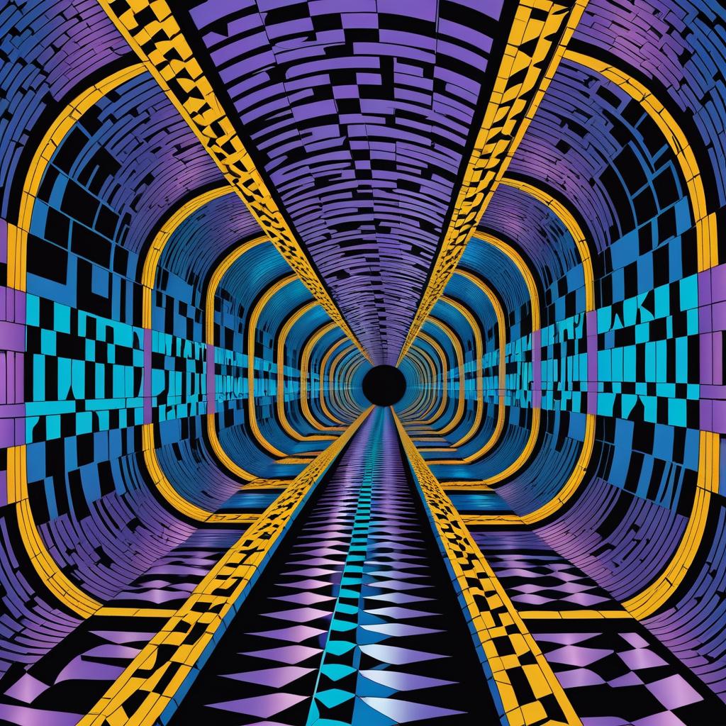 Endless Tunnel in Escher Style