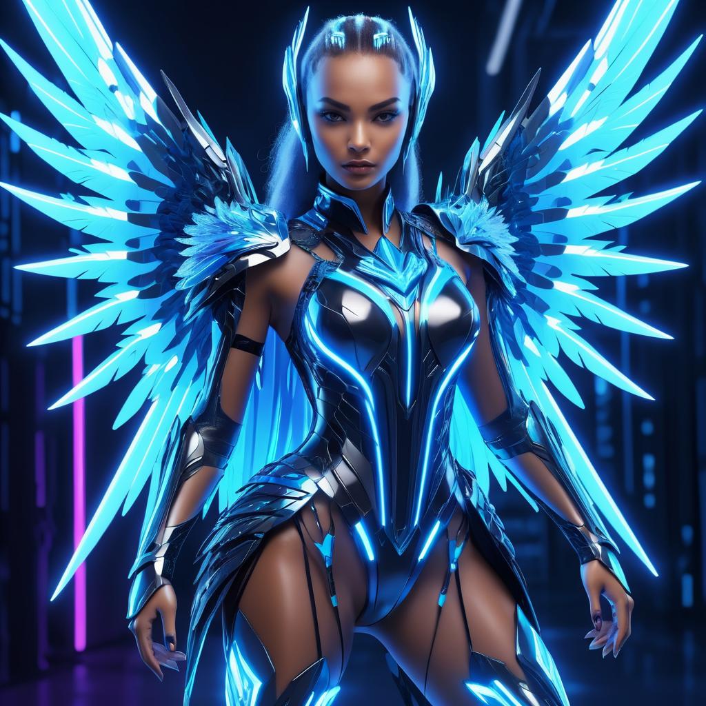 Cybernetic Griffin: A Sci-Fi Fantasy Hero