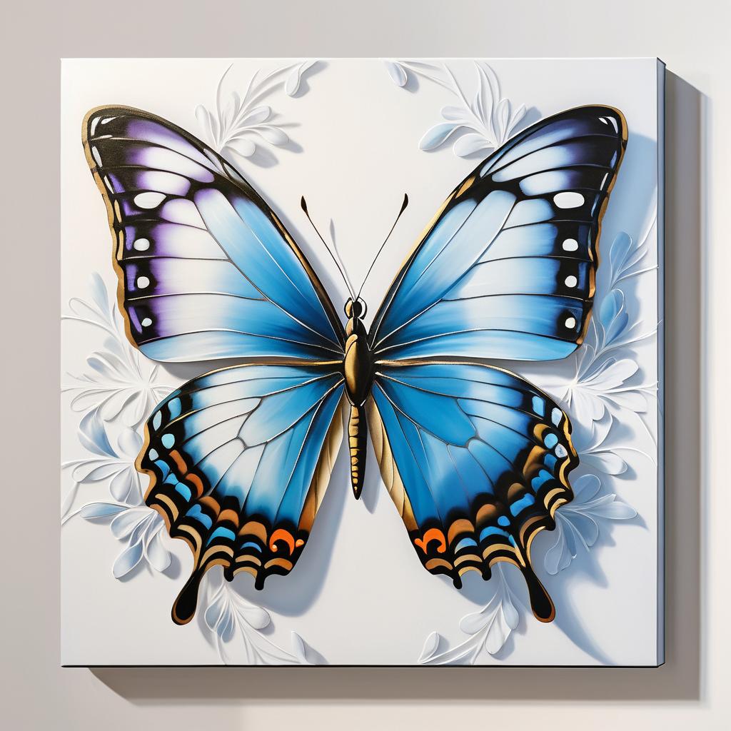 Delicate Butterfly Polyptych Canvas Art