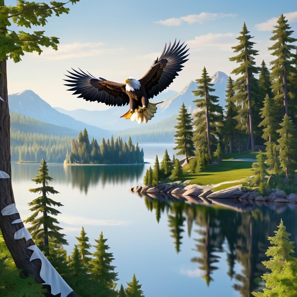 Majestic Bald Eagle Symbolizing Freedom