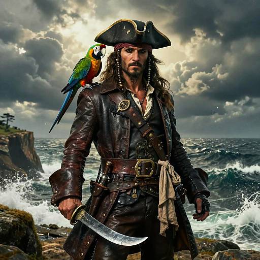 Charismatic Pirate Bandit Concept Art