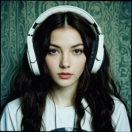 Neo-Pop Portrait of Mysterious Woman