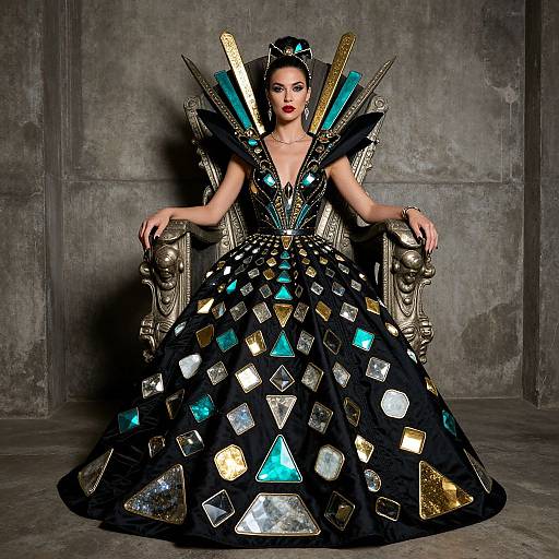Futuristic Cyberpunk Haute Couture Throne
