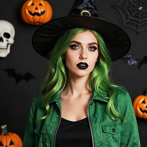 Green Clue Halloween Witch