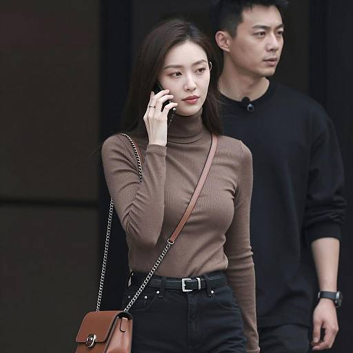 Captivating Duo in Dim Lighting