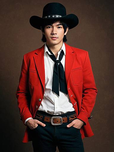 Music-Inspired Stylish Male Costume