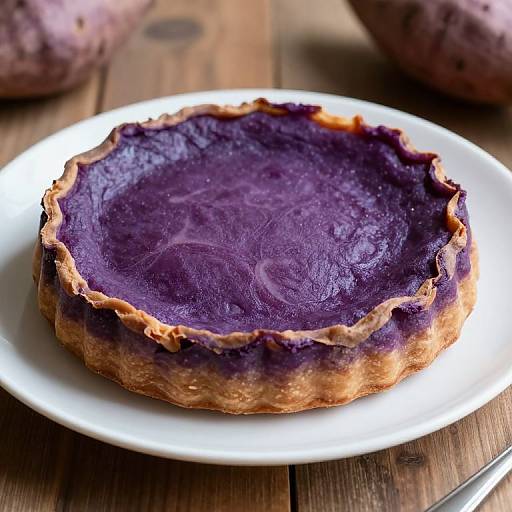 Purple Sweet Potato Tart Dessert