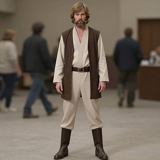 Realistic Obi-Wan Kenobi Male Portrait