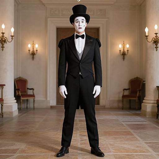 Pantomime Prince in Elegant Suit