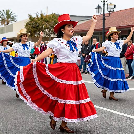 Graceful Festive Dance in Traditional Attire
