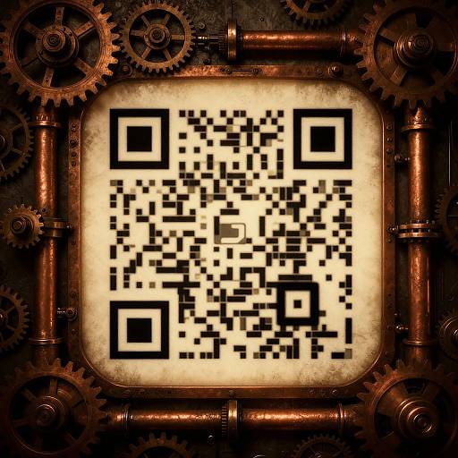 Steampunk-Inspired Creative QR Codes