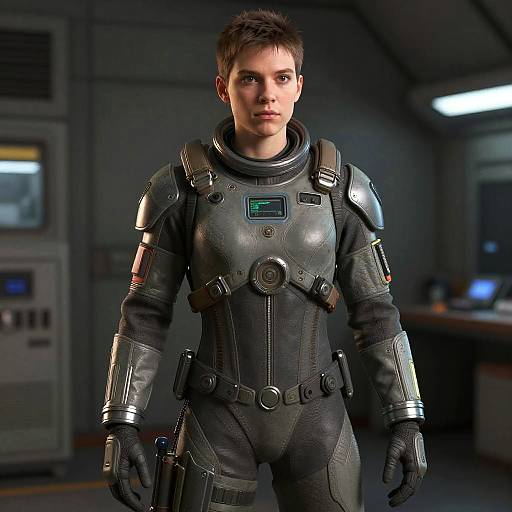 Photorealistic Chell from Portal