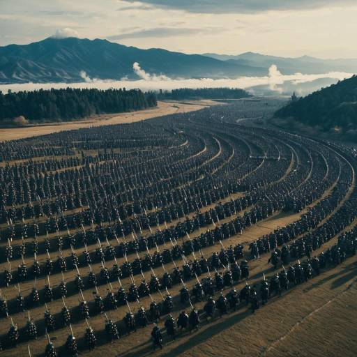 Ancient Samurai Battlefield Formation