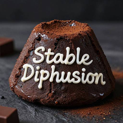 Chocolate Lava Dome Gourmet Photography