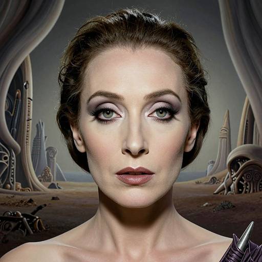 Surreal Biomechanical Portrait Fusion