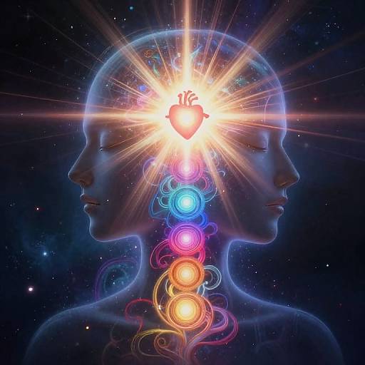 Abstract Spiritual Soul Transformation Portrait