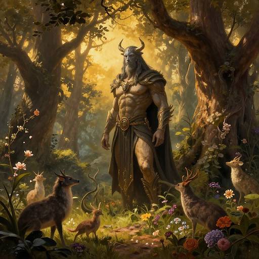 Ormand Mythical Forest Guardian Illustration