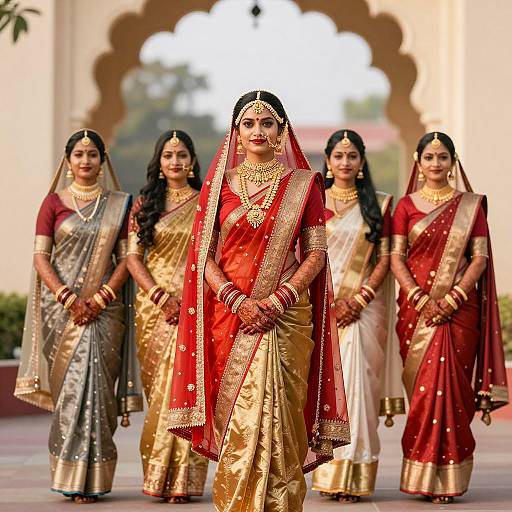 Elegant Indian Bride in Traditional Attire