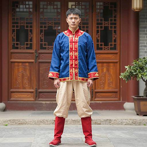 Uzui Tengen Costume in Chinese Courtyard