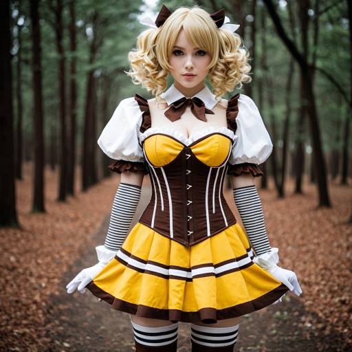 Elegant Mami Tomoe Cosplay Outfit Design