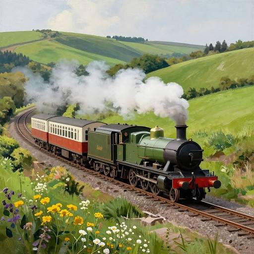 Saltburn Steam Railway in Lush Hills