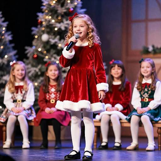 Joyful Christmas Performance of Young Singers