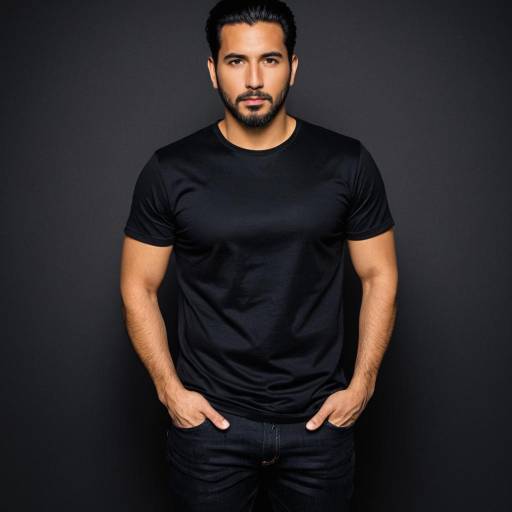Man in Black Casual Outfit
