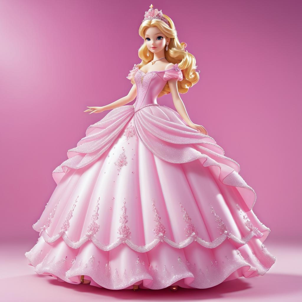 Enchanting Fairy Tale Princess in Pink