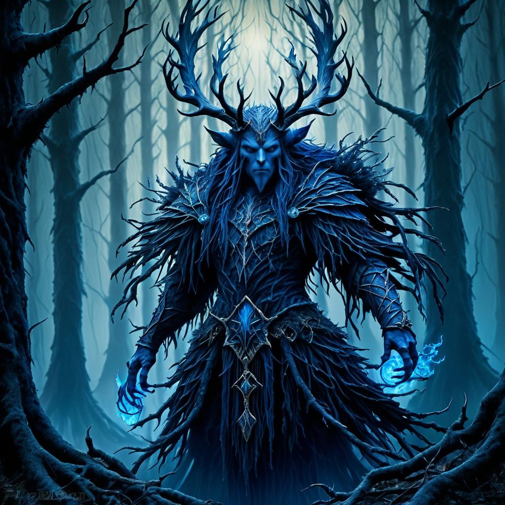 Sinister Forest Spirit in Warhammer Style