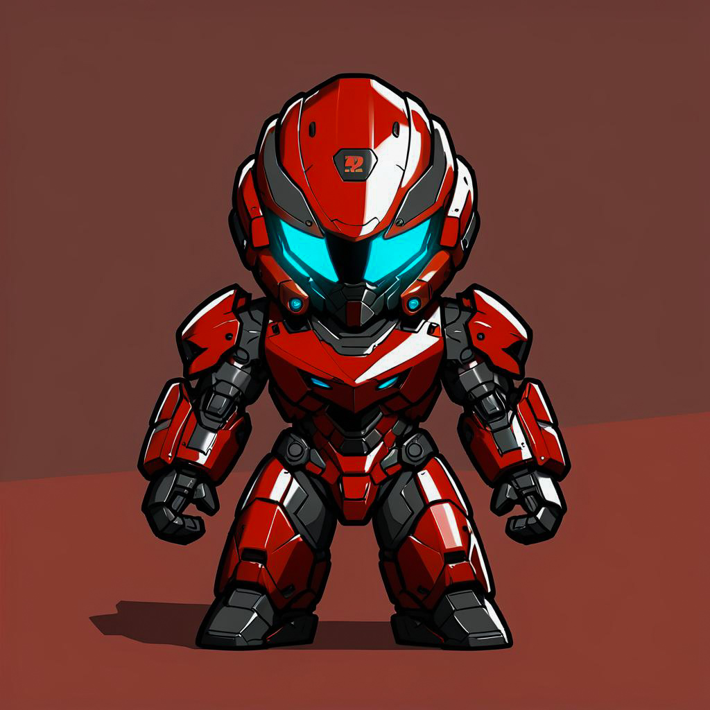 Chibi Fighter in Battle Armor